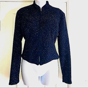 VINTAGE RHINESTONE Jessica Howard  Bolero/Jacket12